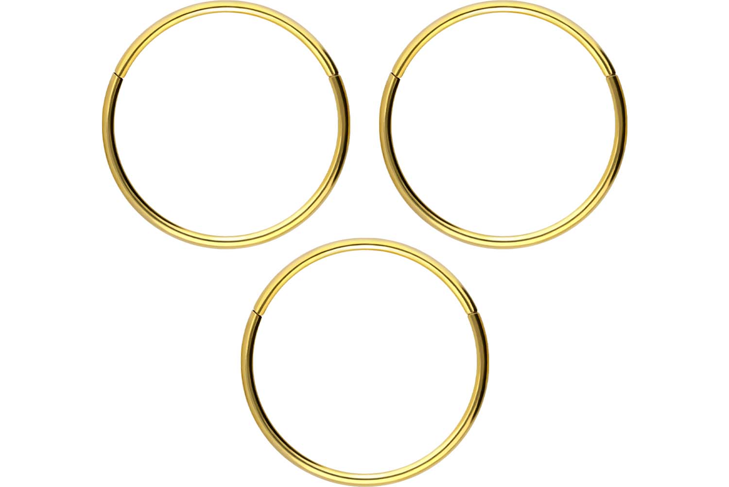 SET Chirurgenstahl Segmentring Clicker Piercing